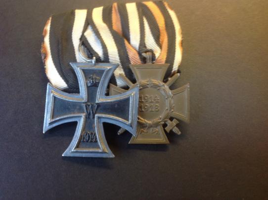 WW1 Iron Cross Pair.