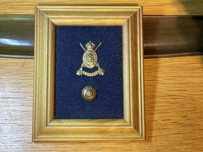 Hampshire Yeomanry badge and button